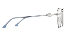 Load image into Gallery viewer, Silver Square Full Rim Women Eyeglasses by John Jacobs-152678