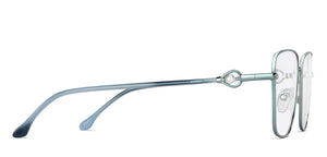 Silver Square Full Rim Women Eyeglasses by John Jacobs-152688