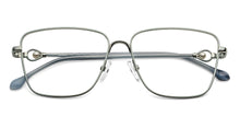 Load image into Gallery viewer, Silver Square Full Rim Women Eyeglasses by John Jacobs-152688