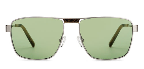 Silver Square Full Rim Unisex Sunglasses by John Jacobs-150965