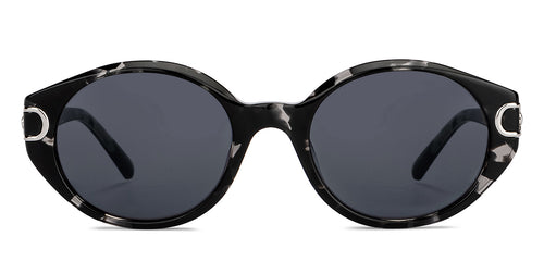 Tortoise Round Full Rim Unisex Sunglasses by John Jacobs-152723