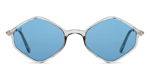 Transparent Geometric Full Rim Unisex Sunglasses by Vincent Chase Polarized-201188