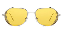 Load image into Gallery viewer, Silver Round Full Rim Unisex Sunglasses by John Jacobs-152193