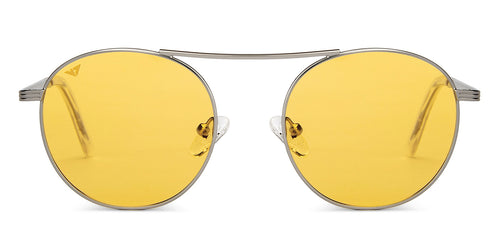 Silver Round Full Rim Unisex Sunglasses by Vincent Chase Polarized-200416