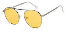 Load image into Gallery viewer, Silver Round Full Rim Unisex Sunglasses by Vincent Chase Polarized-200416