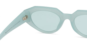 Sky Blue Geometric Full Rim Women Sunglasses by Vincent Chase Polarized-211340