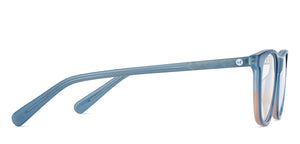 Sky Blue Square Full Rim Kids Eyeglasses by Hooper-152531
