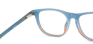 Sky Blue Square Full Rim Kids Eyeglasses by Hooper-152531