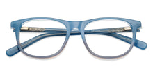 Load image into Gallery viewer, Sky Blue Square Full Rim Kids Eyeglasses by Hooper-152531