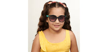 Load image into Gallery viewer, Black Round Full Rim Kid Sunglasses by Hooper-200302