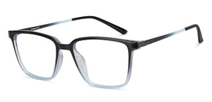 Black Rectangle Full Rim Unisex Eyeglasses by Lenskart Air-151701