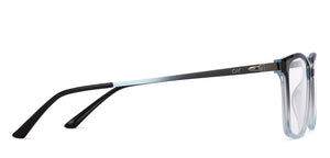 Black Rectangle Full Rim Unisex Eyeglasses by Lenskart Air-151701