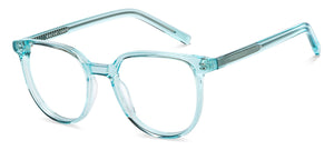 Sky Blue Round Full Rim Unisex Eyeglasses by Vincent Chase-151614