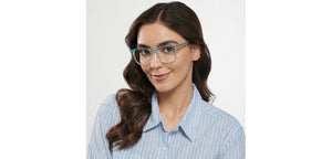 Sky Blue Round Full Rim Unisex Eyeglasses by Vincent Chase-151614