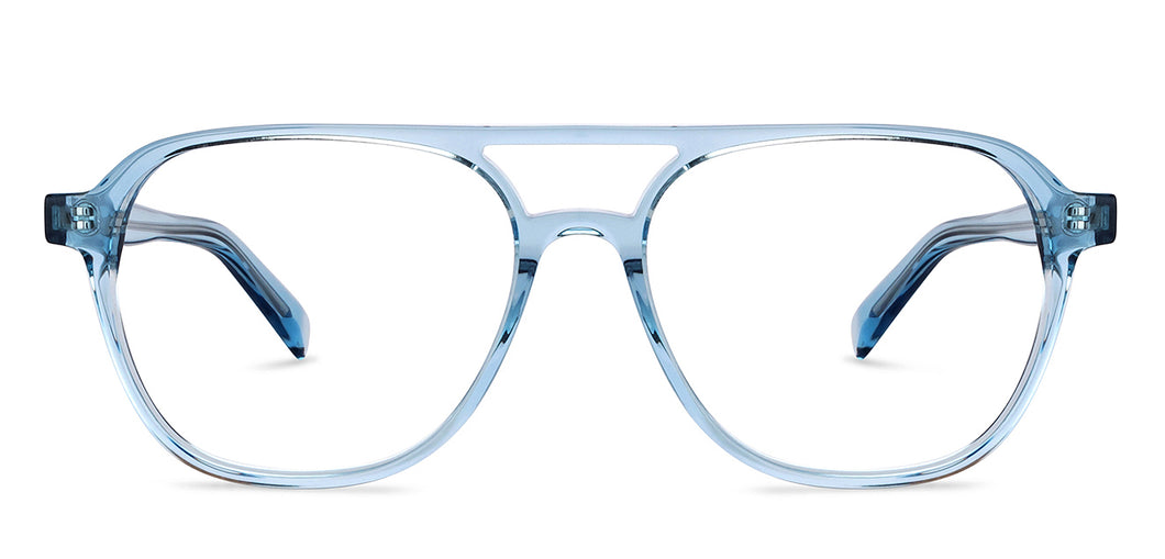 Blue Square Full Rim Unisex Eyeglasses by John Jacobs-153069