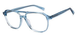 Blue Square Full Rim Unisex Eyeglasses by John Jacobs-153069