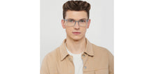 Load image into Gallery viewer, Blue Rectangle Full Rim Unisex Eyeglasses by Lenskart Air-150600