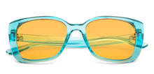 Load image into Gallery viewer, Sky Blue Square Full Rim Kid Sunglasses by Hooper-152551