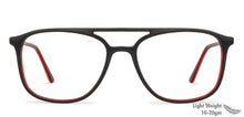 Load image into Gallery viewer, Black Rectangle Full Rim Unisex Eyeglasses by Vincent Chase Essentials-141000