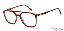 Load image into Gallery viewer, Black Rectangle Full Rim Unisex Eyeglasses by Vincent Chase Essentials-141000