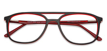 Load image into Gallery viewer, Black Rectangle Full Rim Unisex Eyeglasses by Vincent Chase Essentials-141000