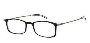Black Rectangle Full Rim Unisex Eyeglasses by ThinOptics-134518