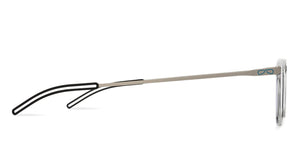Black Rectangle Full Rim Unisex Eyeglasses by ThinOptics-134518
