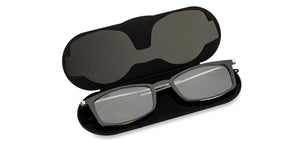 Black Rectangle Full Rim Unisex Eyeglasses by ThinOptics-134518