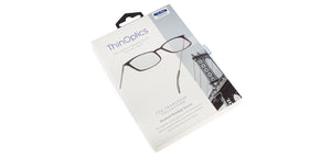 Black Rectangle Full Rim Unisex Eyeglasses by ThinOptics-134518
