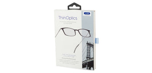 Black Rectangle Full Rim Unisex Eyeglasses by ThinOptics-134518
