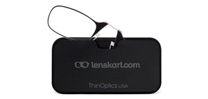 Black Rectangle Full Rim Unisex Eyeglasses by ThinOptics-136182
