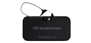 Black Rectangle Full Rim Unisex Eyeglasses by ThinOptics-136181