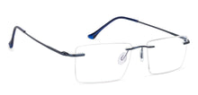 Load image into Gallery viewer, Blue Rectangle Rimless Unisex Eyeglasses by Vincent Chase Online-141628