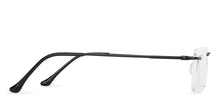 Load image into Gallery viewer, Black Rectangle Rimless Unisex Eyeglasses by Vincent Chase Online-141625