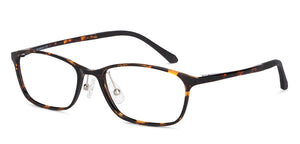 Tortoise Rectangle Full Rim Unisex Eyeglasses by Lenskart Air-151724