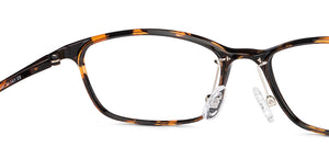 Tortoise Rectangle Full Rim Unisex Eyeglasses by Lenskart Air-151724