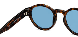 Tortoise Round Full Rim Unisex Sunglasses by Vincent Chase Polarized-151894