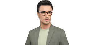 Brown Square Full Rim Unisex Eyeglasses by John Jacobs-208112