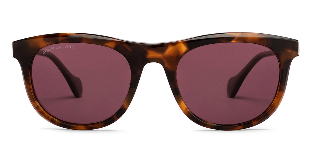 Tortoise Wayfarer Full Rim Unisex Sunglasses by John Jacobs-208184