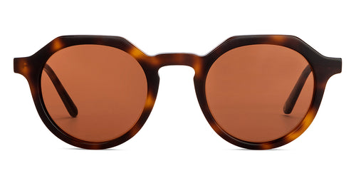 Tortoise Round Full Rim Unisex Sunglasses by John Jacobs-152265
