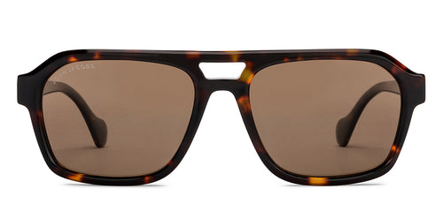 Tortoise Square Full Rim Unisex Sunglasses by John Jacobs-208144