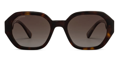 Tortoise Hexagonal Full Rim Unisex Sunglasses by John Jacobs-208155