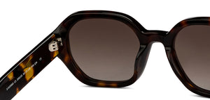 Tortoise Hexagonal Full Rim Unisex Sunglasses by John Jacobs-208155