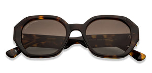 Tortoise Hexagonal Full Rim Unisex Sunglasses by John Jacobs-208155
