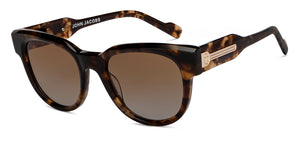 Tortoise Round Full Rim Unisex Sunglasses by John Jacobs-208168