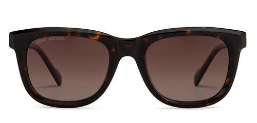 Tortoise Wayfarer Full Rim Unisex Sunglasses by John Jacobs-208181