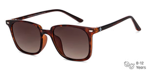 Tortoise Square Full Rim Kid Sunglasses by Hooper-152574