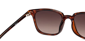 Tortoise Square Full Rim Kid Sunglasses by Hooper-152574
