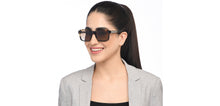 Load image into Gallery viewer, Tortoise Square Full Rim Unisex Sunglasses by John Jacobs-208141