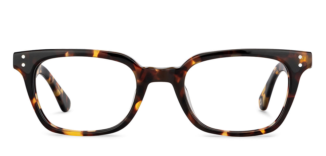 Brown Rectangle Full Rim Unisex Eyeglasses by John Jacobs-153083